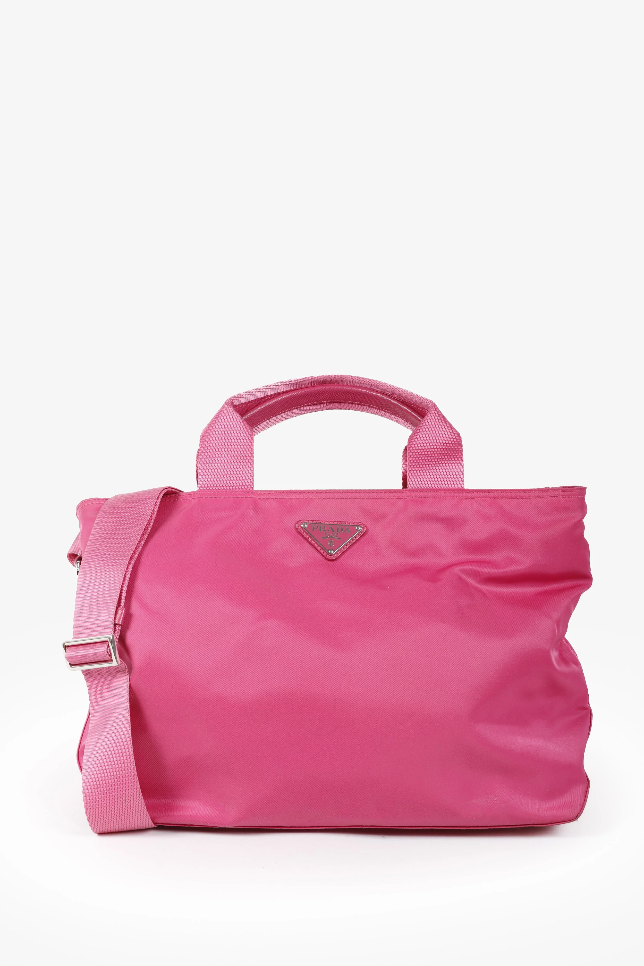 Prada pink 2025 nylon bag